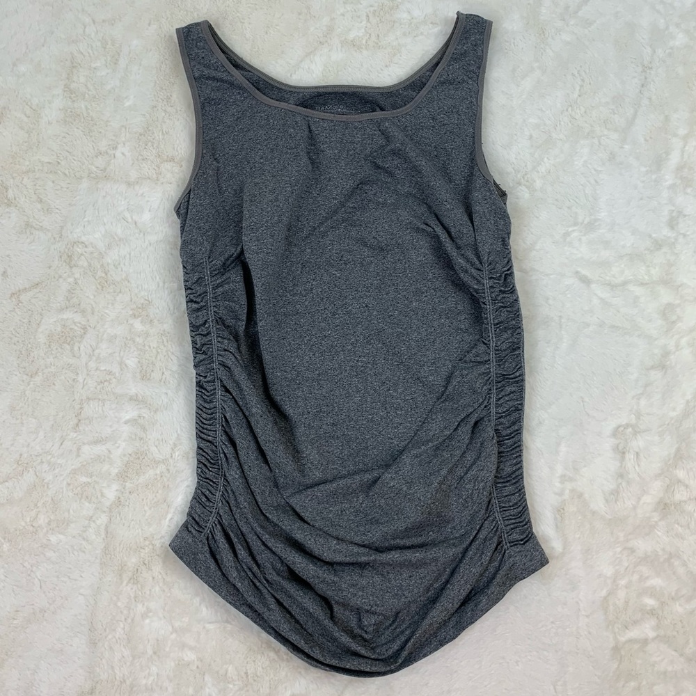 BeMaternity by Ingrid & Isabel Tank Top Scoop Neck Gray Size M/L